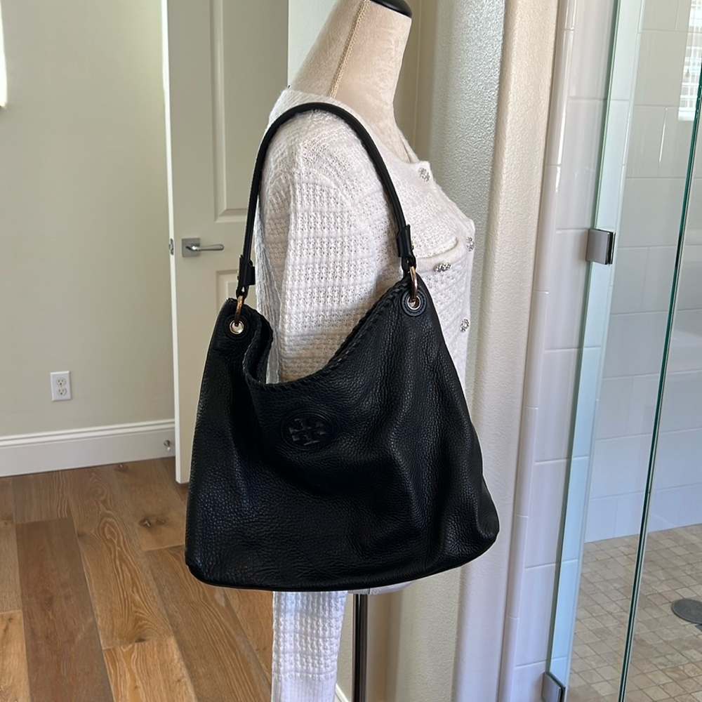Tory Burch Designer Marion Hobo Shoulder Bag Purse Handbag